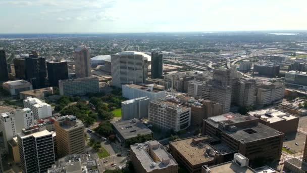 Ceasars Superdome 2023 Görüntüsü Ile New Orleans Stok Videosu — Stok video