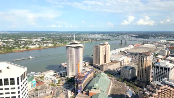 Panorama Aéreo Nueva Orleans — Vídeos de Stock