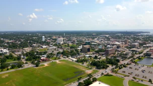 Dron Záběry Downtown Pensacola Florida Asi 2023 — Stock video