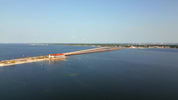 Luftbild Pensacola Beach Mautbrücke 2023 — Stockvideo