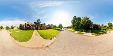 Oklahoma City 'deki yerleşim yerlerinin 360 eş dörtgen fotoğraf tarihi bölgesi.