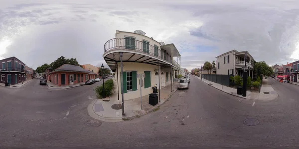 歴史的建造物ニューオーリンズ フレンチ クォーターの360V方角画像 — ストック写真