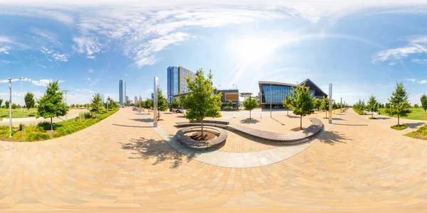360 Photo Équirectangulaire Scissortail Park Centre Ville Oklahoma City — Photo