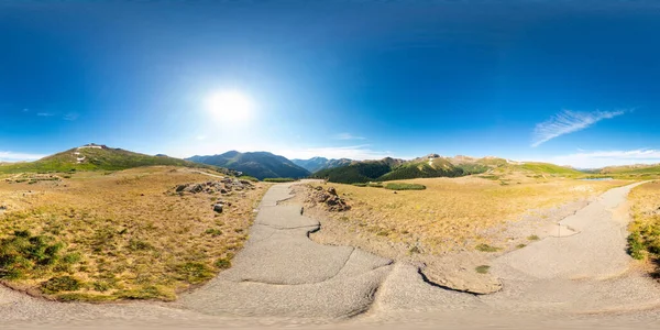 360 Rechthoekige Foto Onafhankelijkheidspas Continental Verdeel Twin Lakes Colorado — Stockfoto