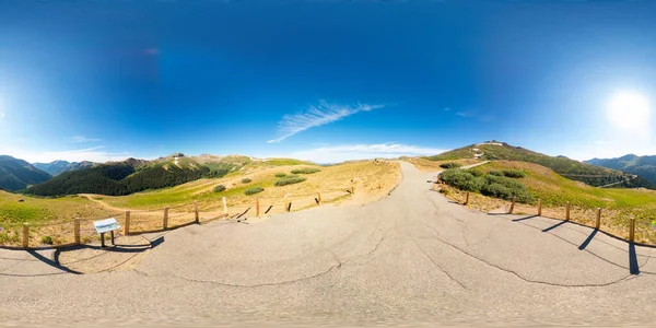 360 Equirectangular Foto Independence Pass Continental Divide Twin Lakes Colorado — Foto de Stock