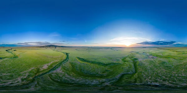 Aerial 360 Equirectangular Photo Nature Landscape Des Moines New Mexico — Stock Photo, Image
