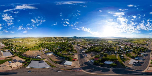 Luchtfoto 360 Equierctangular Raton New Mexico Verenigde Staten Circa 2023 — Stockfoto