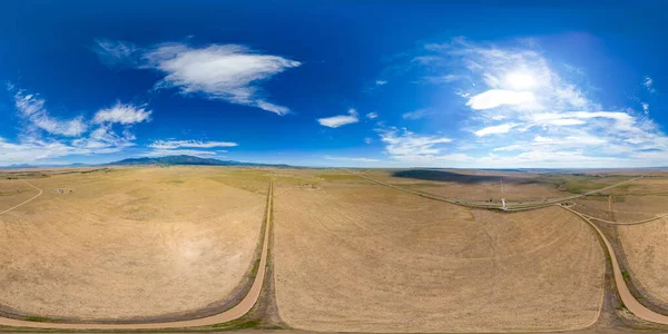 Aerial Drone 360 Equirectangular Panorama Rye Colorado Nature Landscape — Stock Photo, Image