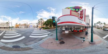 New Orleans, LA, ABD - 22 Temmuz 2023: 360 eşkenar dörtgen fotoğraf Joy Theater New Orleans