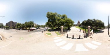 Austin, TX, ABD - 24 Temmuz 2023: 360 Teksas Capitol Binası Austin Texas