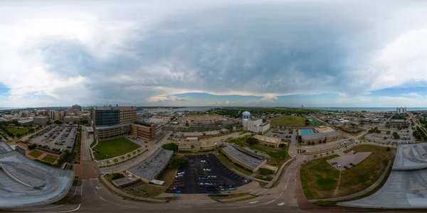 Galveston Usa July 2023 Aerial 360 Spherical Panorama Jennie Sealy — Stock Photo, Image