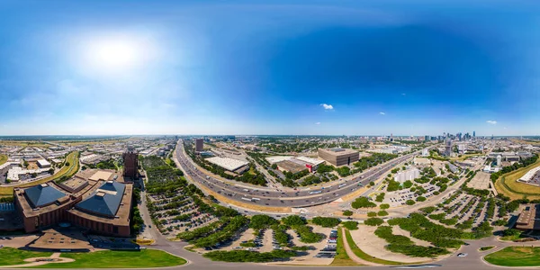 Dallas États Unis Juillet 2023 Panorama Aérien Des Drones 360 — Photo