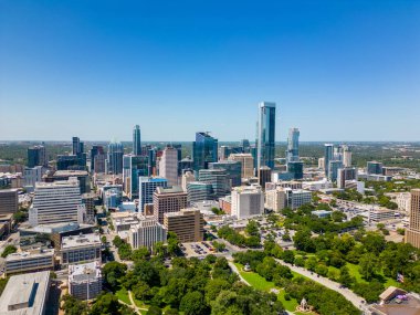 Austin Texas şehir merkezinde, başkent binasının yakınında.