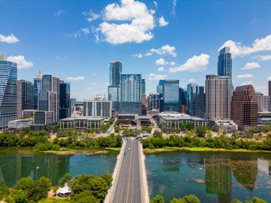 Austin Teksas 'ta havadan çekilmiş bir fotoğraf. Temmuz 2023 dolaylarında.