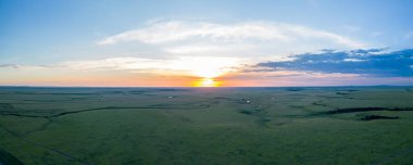 Hava manzaralı güzel manzara Des Moines New Mexico USA