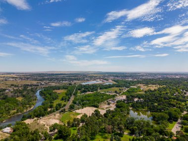 Hava aracı görüntüsü Pueblo Colorado Şehir Parkı