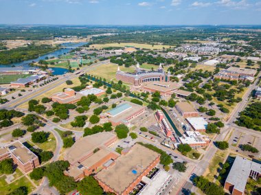 Waco, TX, ABD - 24 Temmuz 2023: Havacılık stoku fotoğrafı Baylor Üniversitesi