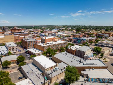 Pueblo, CO, ABD - 26 Temmuz 2023: Pueblo şehir merkezi ABD