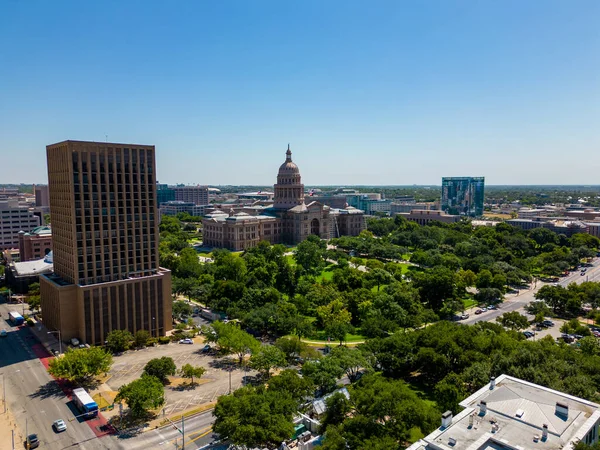 Aerial Photo Texas Capitol Building Austin — Stock Photo, Image