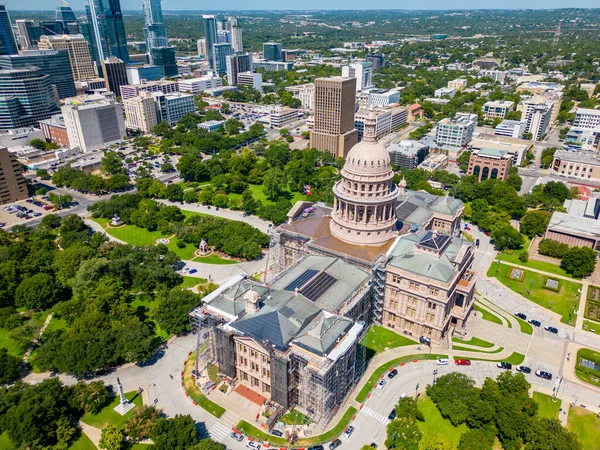 Фото Воздуха Texas Capitol Building Austin 2023 — стоковое фото