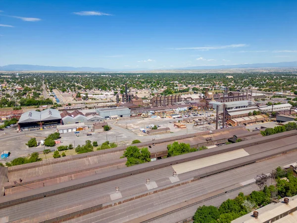 Aerial Photo Steel Production Pueblo Colorado Usa — Stock Photo, Image