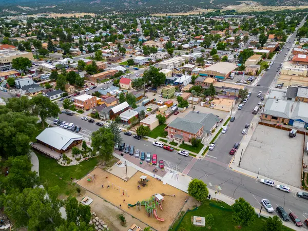Luchtfoto Salida Colorado Verenigde Staten — Stockfoto