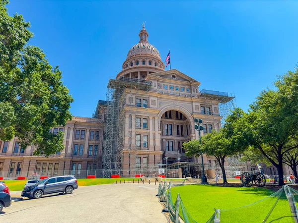 Foto Del Texas State Capitol Building Downtown Austin Riparazione Ristrutturazione — Foto Stock