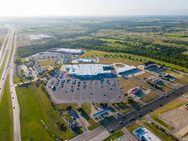 Brenham Amerika Serikat Juli 2023 Foto Udara Brenham Texas Walmart — Stok Foto