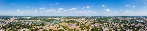 Уэйко Техас Сша Июля 2023 Года Воздушная Панорама Бейлорского Университета — стоковое фото