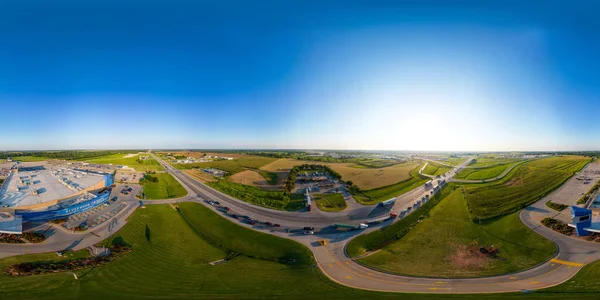 Norman Usa Luglio 2023 Panorama Aereo 360 Equirettangolare Riverwind Casino — Foto Stock