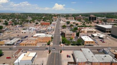 İHA videosu şehir merkezi Pueblo Colorado