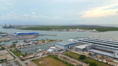 İHA video Port Galveston Teksas