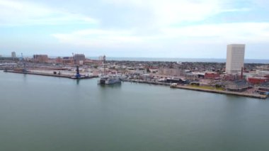 Galveston Limanı 'ndaki hava video tekneleri 2023 dolaylarında.