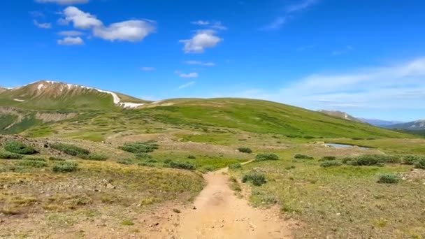 Μονοπάτι Στο Independence Pass Colorado — Αρχείο Βίντεο