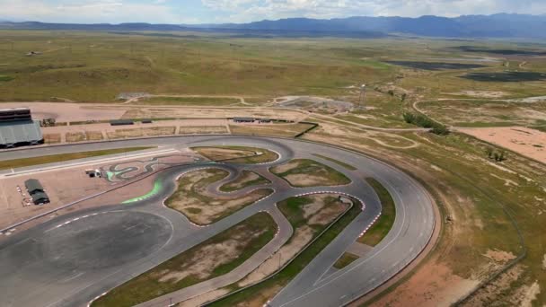 Aerial Drone Video Tour Pikes Peak International Raceway Fountain Colorado — Video Stock