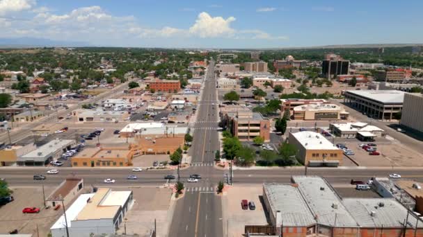 Drone Video Downtown Pueblo Colorado — Vídeos de Stock