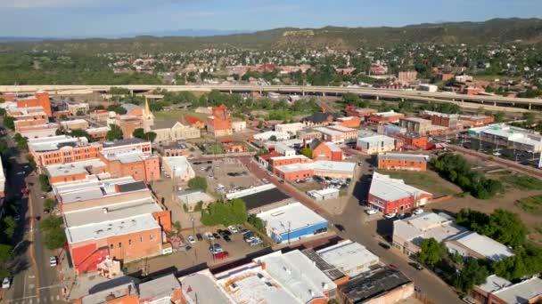Aerial Video Downtown Trinidad Colorado Amerikai Egyesült Államok — Stock videók