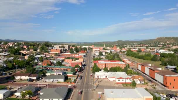 Vídeo Aéreo Trinidad Colorado Cidade Histórica — Vídeo de Stock