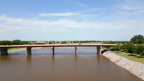 Vídeo Aéreo Oklahoma River Verano 2023 — Vídeos de Stock