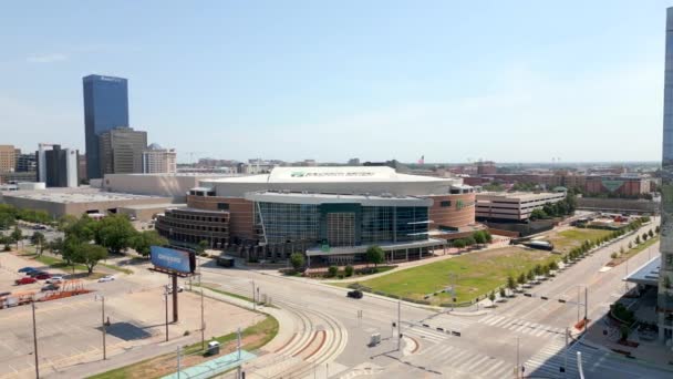 Luftbild Paycom Center Oklahoma City — Stockvideo