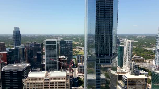 Aerial Drone Video Rising Austin Texas — Stock Video