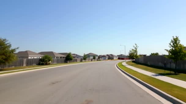 Vidéo Aérienne Quartier Résidentiel Shadowglen Manor Texas — Video