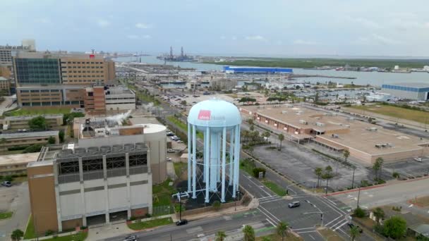 Letecká Věž Videem Nemocnici Jennie Sealy Galveston Texas — Stock video