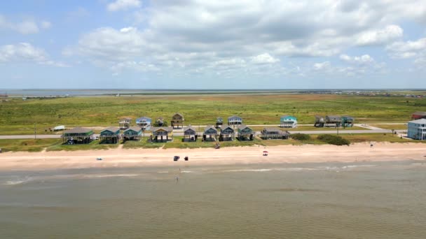 Airbnb Tatil Kiralama Bolivar Yarımadası Teksas Yazı 2023 — Stok video
