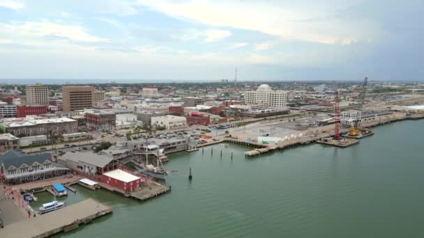 Záběry Letounu Port Galveston Červenec 2023 — Stock video
