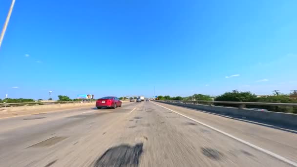 Автомобильная Дорога I45 Хьюстона Техас — стоковое видео
