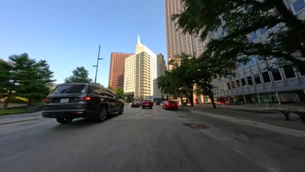Passeio Carro Dallas Texas 2023 Imagens Estoque — Vídeo de Stock