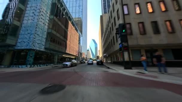 Amerykańskie Mega Miasto Dallas Texas Usa Około 2023 Roku — Wideo stockowe