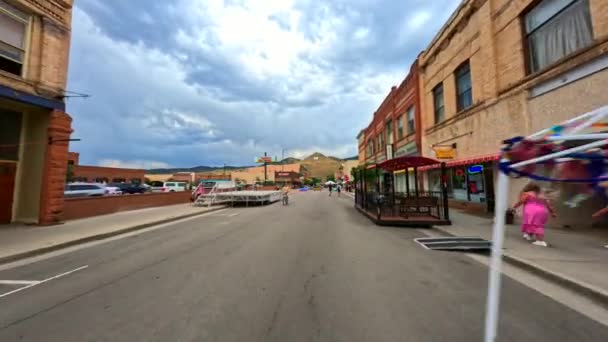Видеотур Street Salida Colorado Usa — стоковое видео