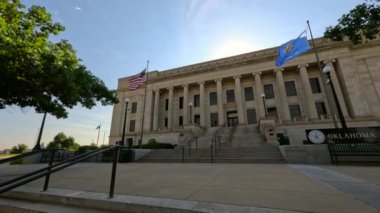 Oklahoma Yargı Merkezi 4K stok video binası